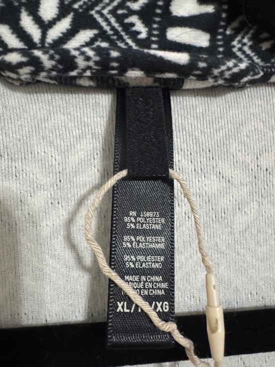 Skims Logo Plush Pointelle Black & White Robe size XL - Picture 2 of 7